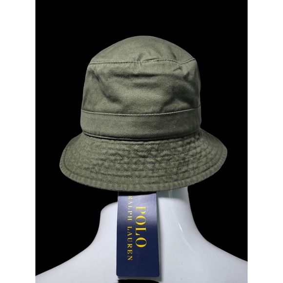 NWT POLO Ralph Lauren Bucket Hat Yellow Embroidered Pony Size S/M, L/XL - Picture 10 of 12